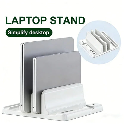 Space-Saving Desktop Laptop Holder for Office & Home