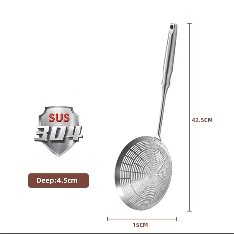 304 Stainless Steel Kitchen Strainer Scoop
