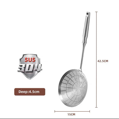 304 Stainless Steel Kitchen Strainer Scoop
