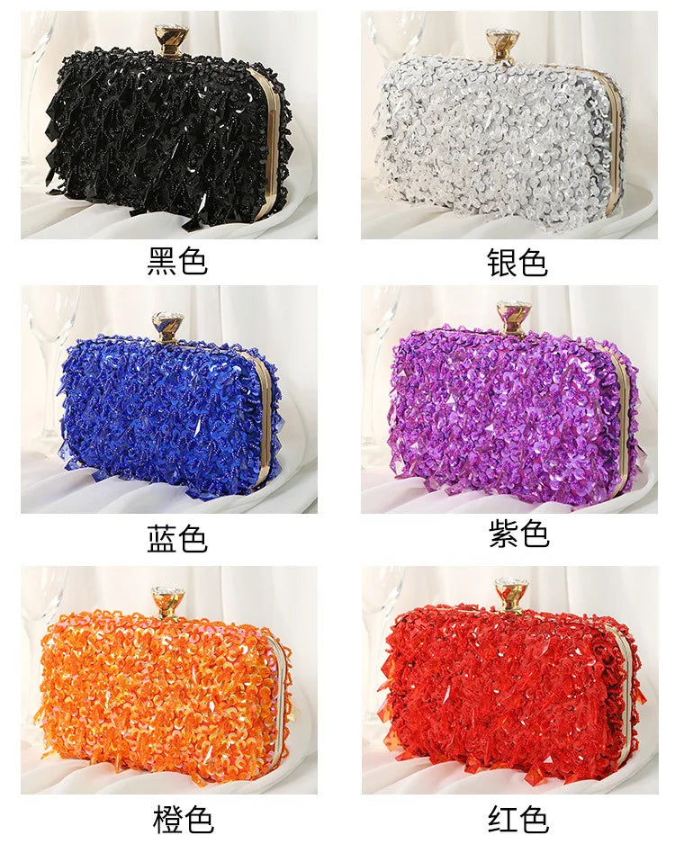 Handmade Beaded Evening Clutch Bag