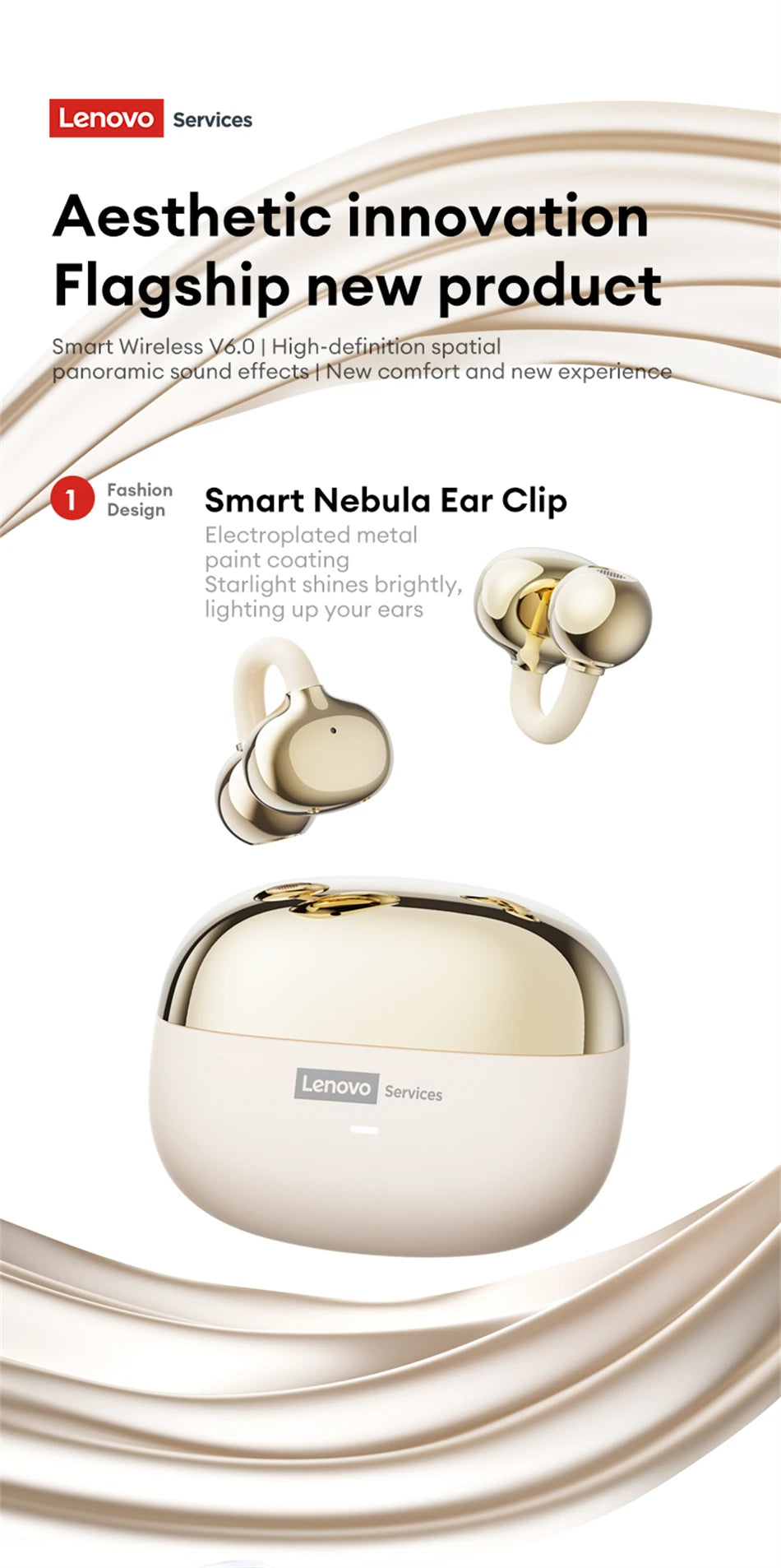 Lenovo LE302 Open-Ear Wireless Earbuds