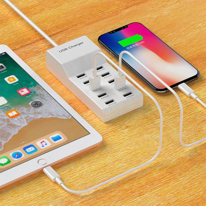 Multi-Device USB Charger Hub with EU Plug