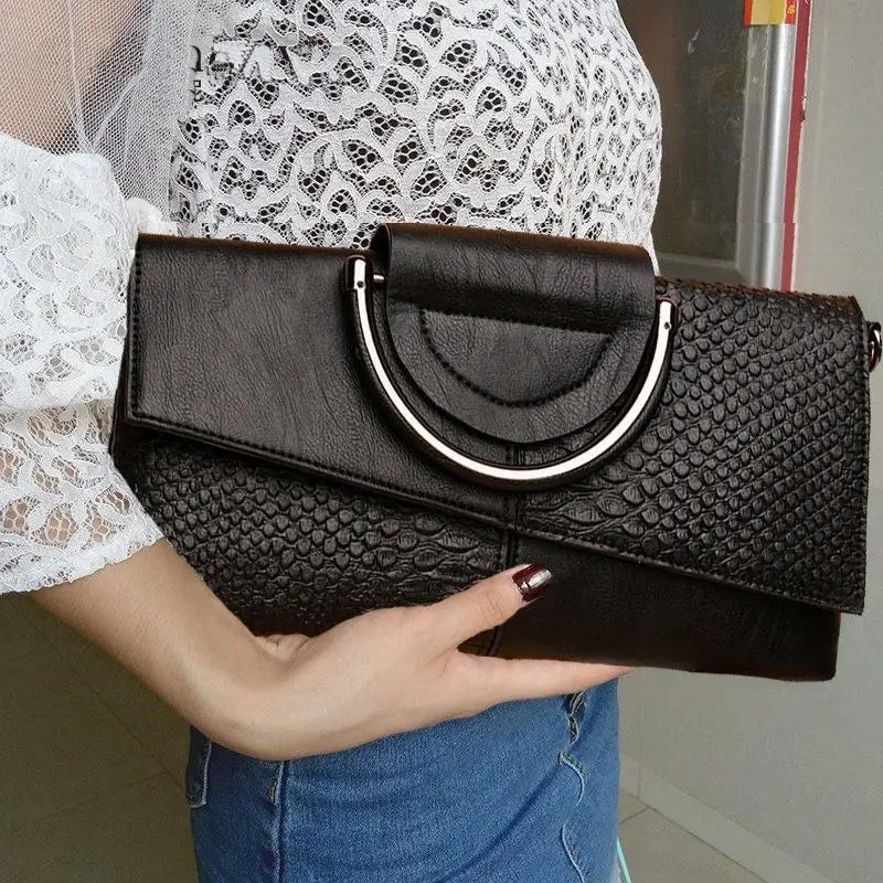 Soft PU Leather Flap Handbag