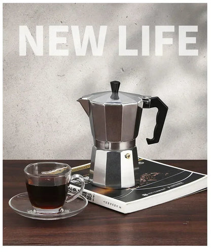 Classic Aluminum Moka Pot Espresso Maker