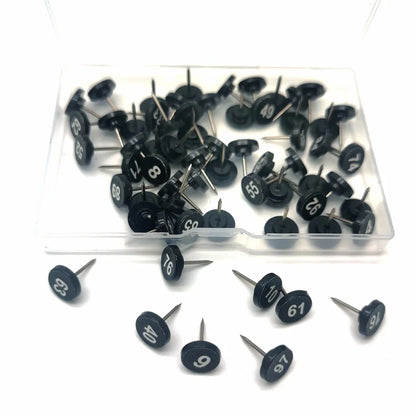 Numbered Round Push Pins for Bulletin Boards