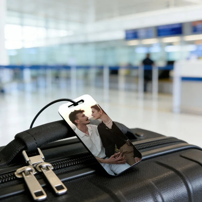 Custom Photo Double-Sided Alloy Luggage Tag
