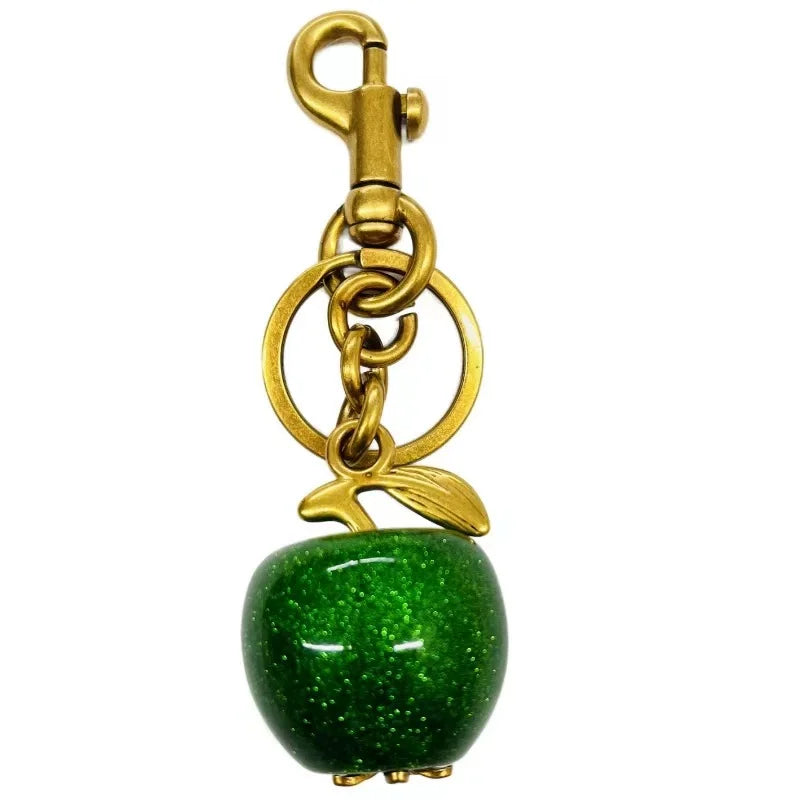 Red Cherry Pendant Keychain Charm