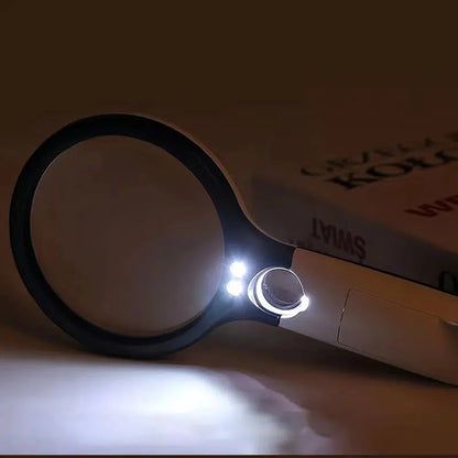 LED Handheld Magnifying Glass 3X & 45X