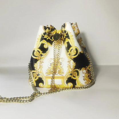 Women’s Bucket Crossbody Bag – Large Capacity Chain Shoulder Bag