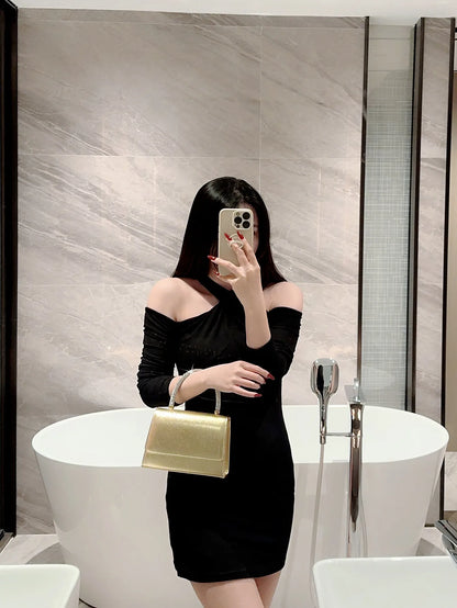 Gold Minaudière Evening Bag