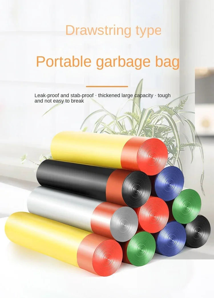 Drawstring Disposable Garbage Bags