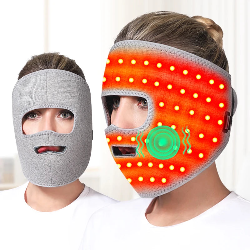 Electric Heated Facial Mask with Red Light Therapy