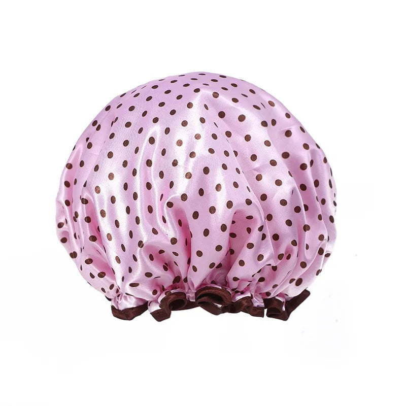 Waterproof Reusable Shower Cap for Women