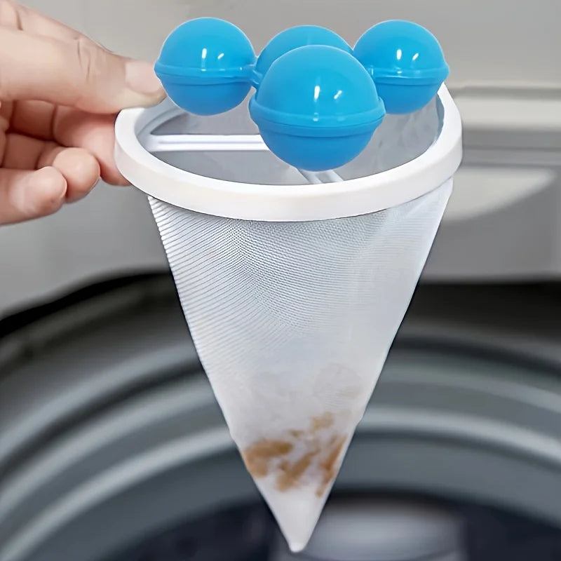 Laundry Lint & Hair Catcher Filter Bag