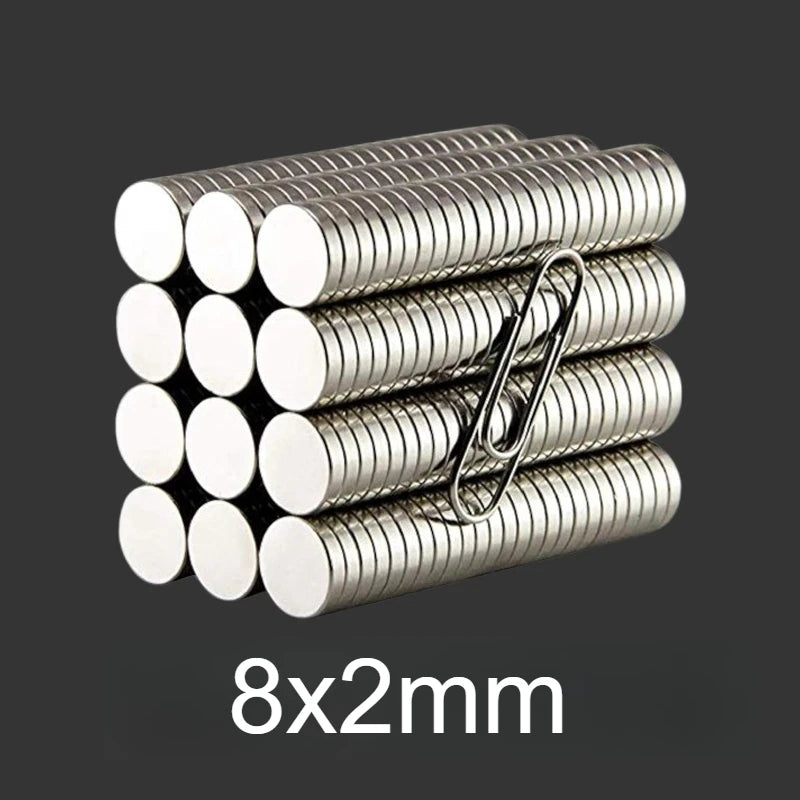 8×2mm Neodymium Disc Magnets