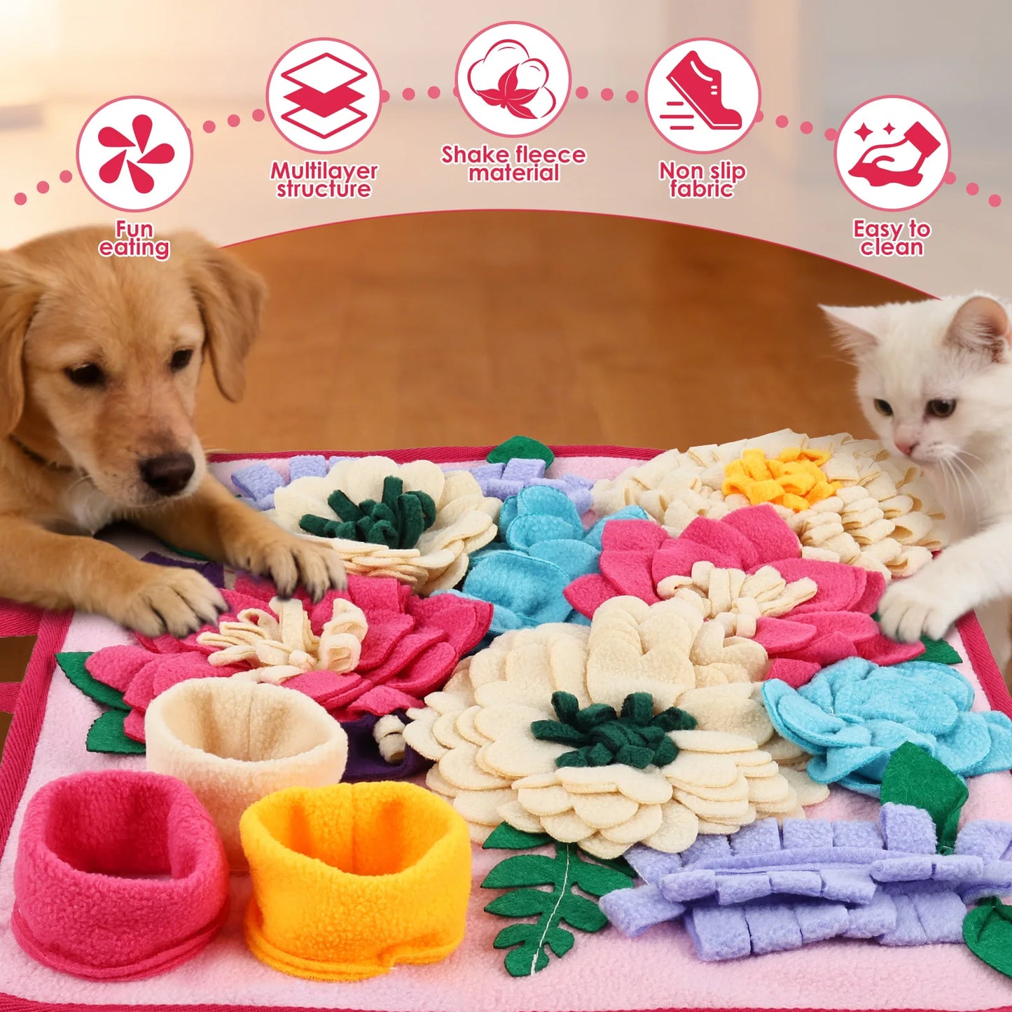 Interactive Dog Snuffle Foraging Mat
