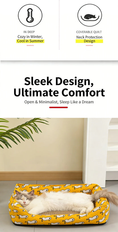 Linen Cooling Pet Sofa Bed