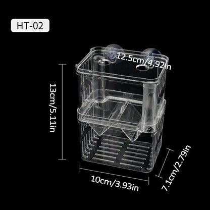 Acrylic Fish Breeding & Isolation Box for Aquariums
