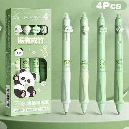 1/4Pcs Cartoon Capybara Panda Quick Drying Pen