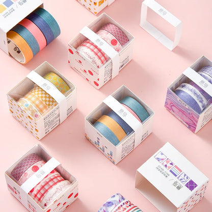 5Rolls/Box Creative Masking Tape Set