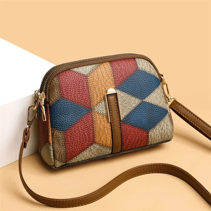 Women’s Designer Style Plaid Shoulder & Crossbody Tote Bag