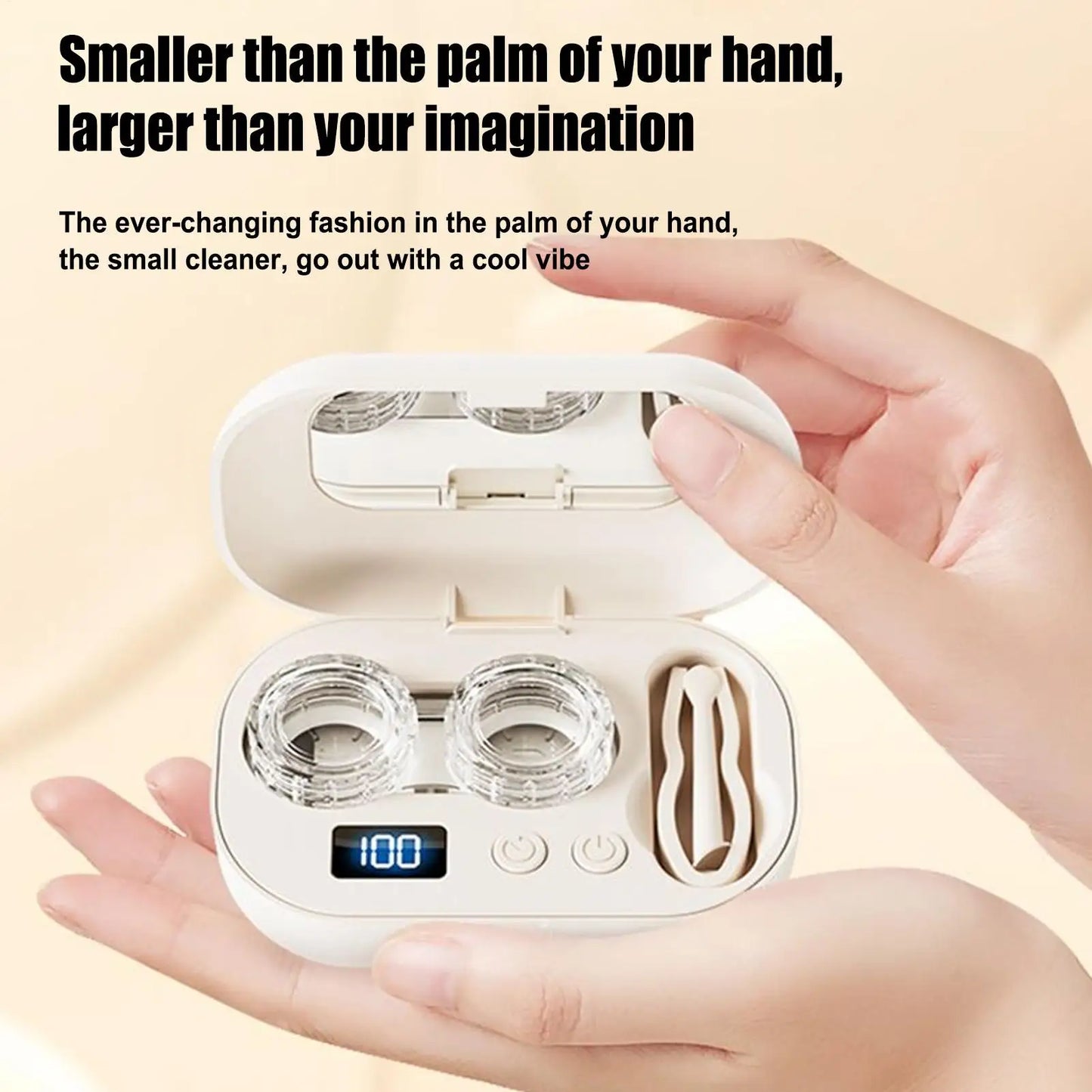 Ultrasonic Contact Lens Cleaning Case