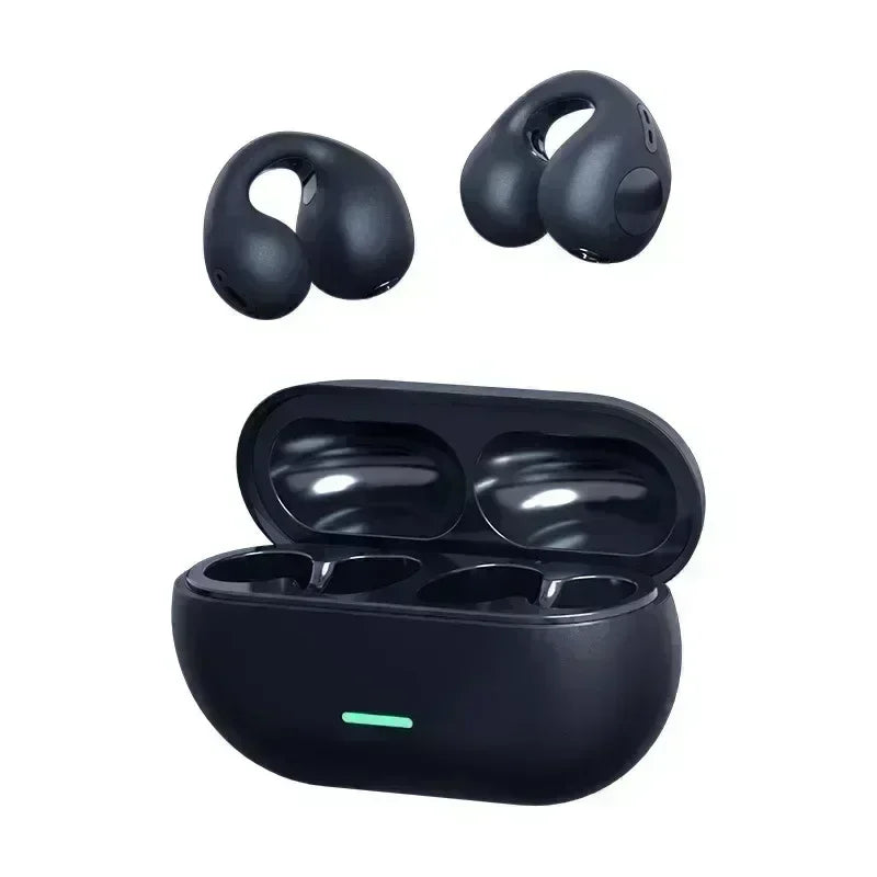TWS Bluetooth 5.3 Clip-On Wireless Earbuds