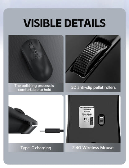 Warvank X8 Wireless Rechargeable Gaming Mouse