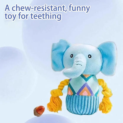Soft Elephant Plush Dog Toy