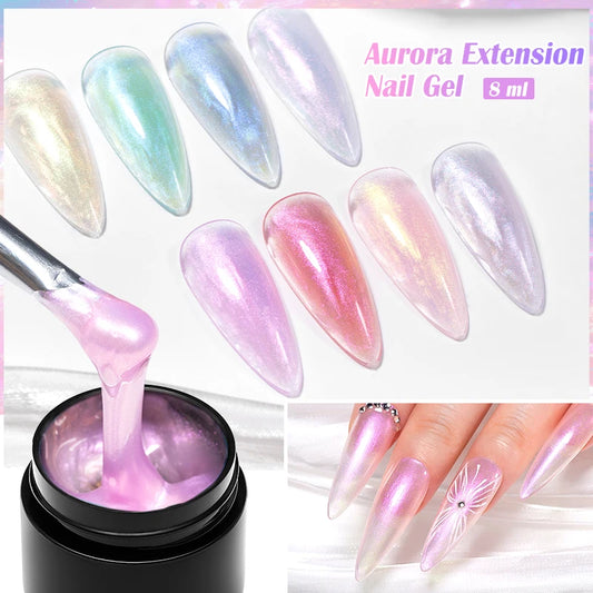 MEET ACROSS 8ML Aurora Extension Gel Polish