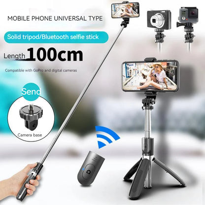 4 In1 Wireless Bluetooth Selfie Stick Tripod Phone Stand