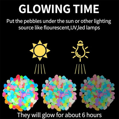 Glow-in-the-Dark Garden Pebbles