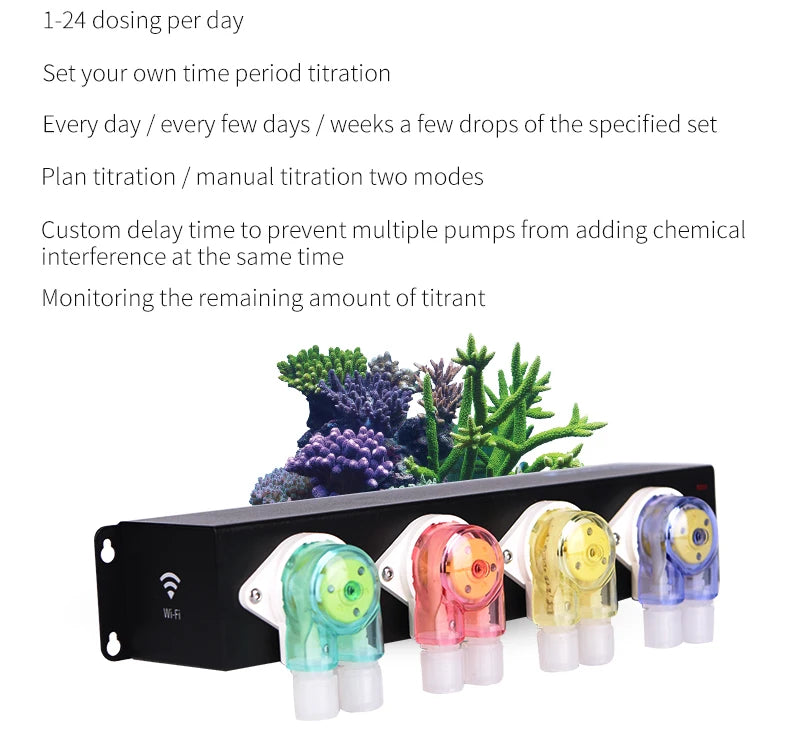 Kamoer F4 PRO V2 WiFi & Bluetooth Aquarium Dosing Pump