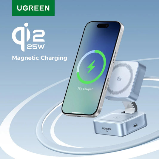 Qi2 2-in-1 Magnetic Wireless Charger Stand