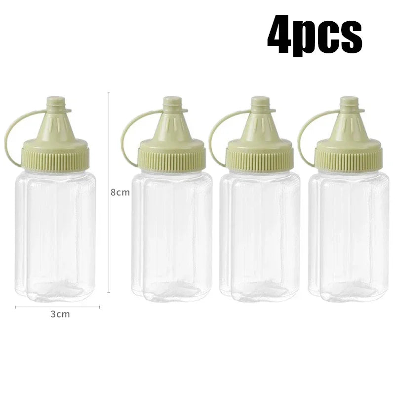 4-Pack Mini Sauce Squeeze Bottles