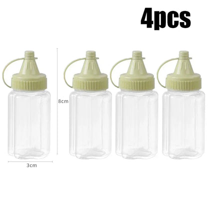 4-Pack Mini Sauce Squeeze Bottles