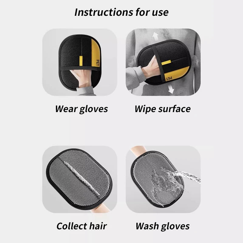Pet Hair Removal Grooming Glove