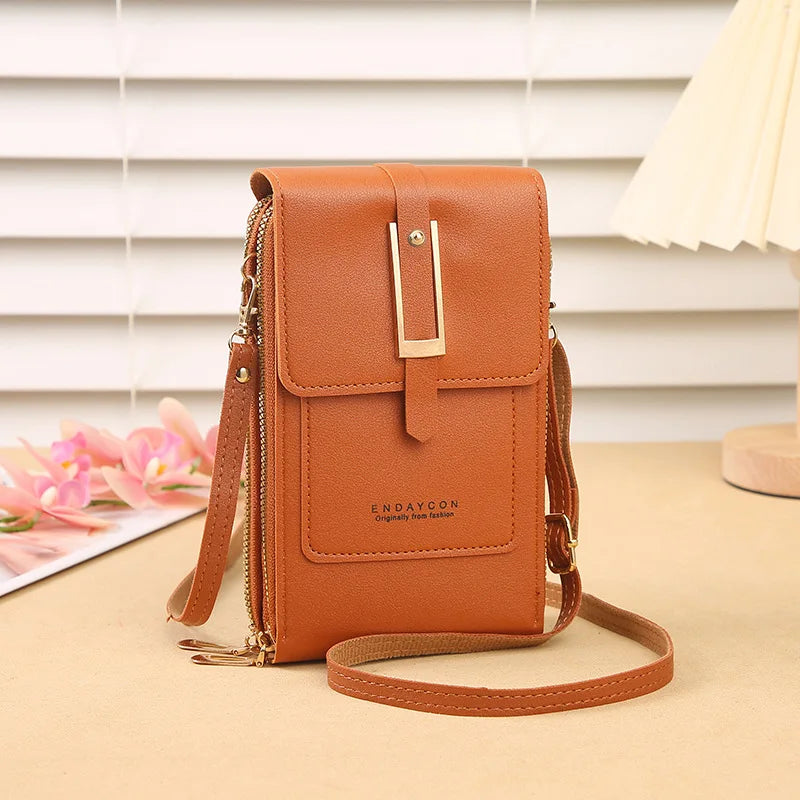 Touchscreen Phone Crossbody Wallet Bag