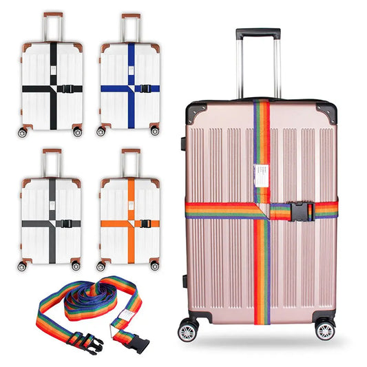 Adjustable Rainbow Luggage Strap