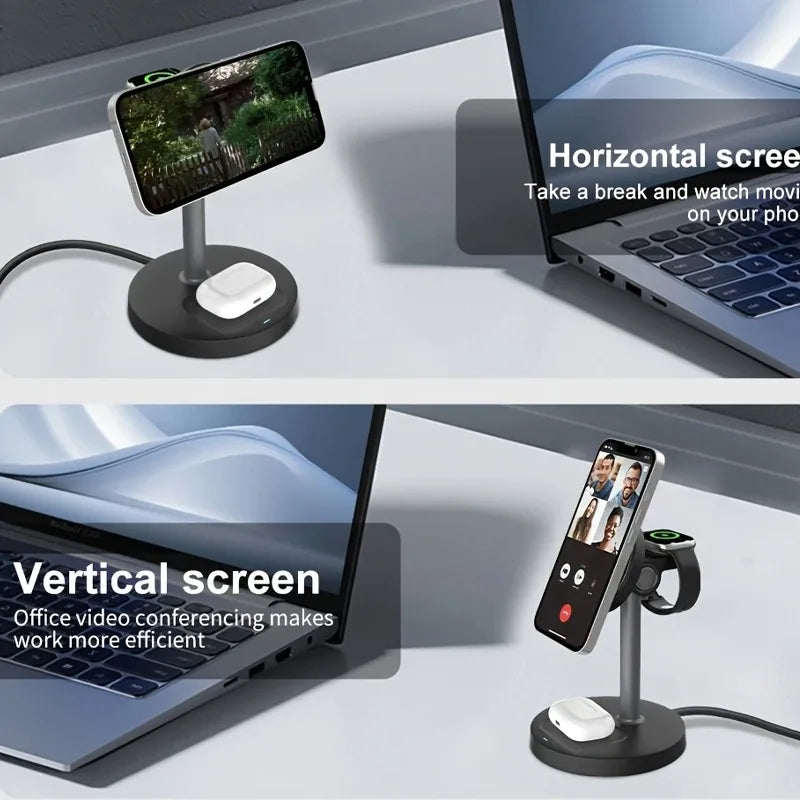 3-in-1 Magnetic Wireless Charging Station