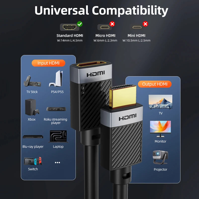 CABLETIME HDMI 2.0 Extension Cable 4K 60Hz