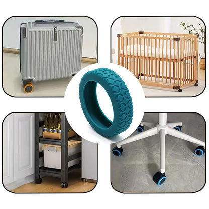 Silicone Luggage Wheel Protector Covers