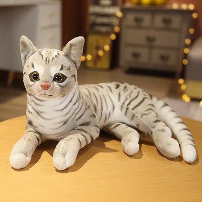 Lifelike Cat Plush Toy