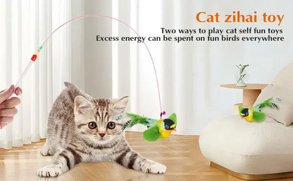 Interactive Chirping Bird Cat Toy