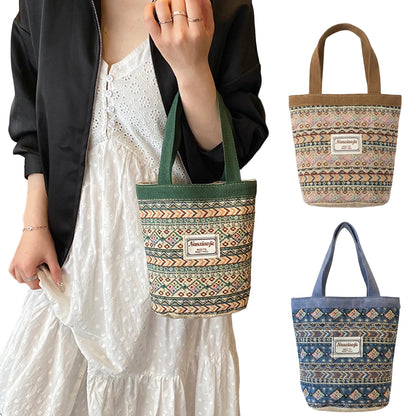 Handwoven Lunch Tote Bag