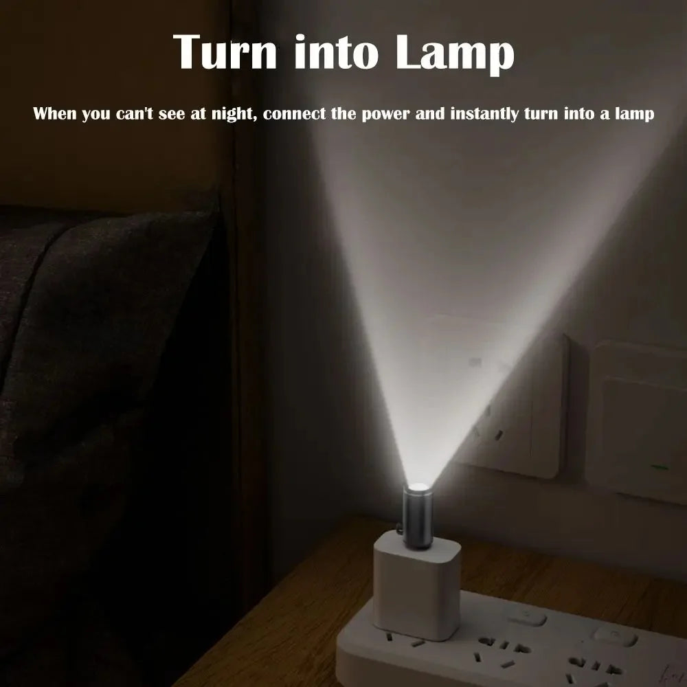 Mini USB-C LED Keychain Flashlight