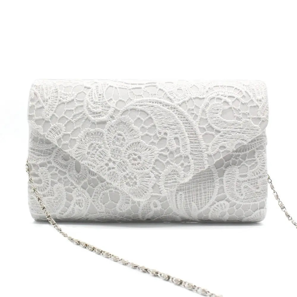 Lace Envelope Clutch Bag