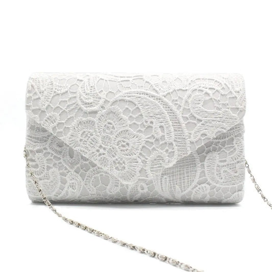 Lace Envelope Clutch Bag