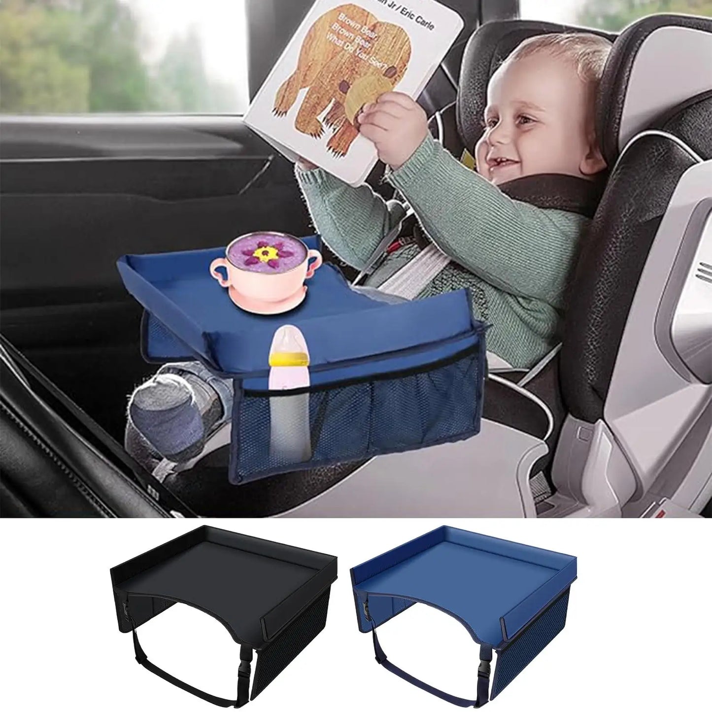 Kids Foldable Travel Tray for Car & Airplane