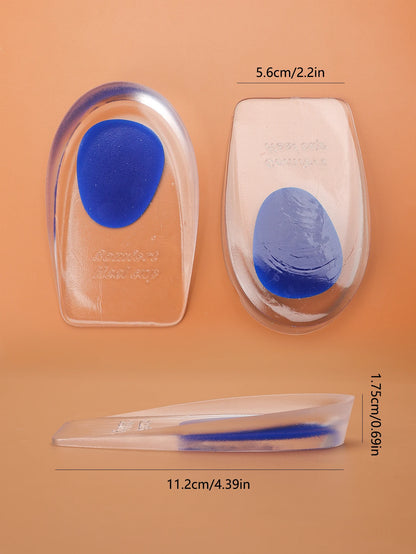 Silicone Gel Heel Cups for Pain Relief & Shock Absorption